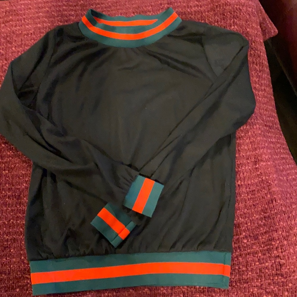 Black knit shirt